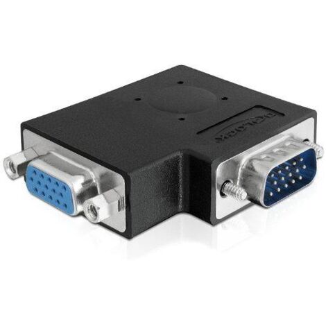 Adaptateur VGA prise/fiche 90° coudé latéral