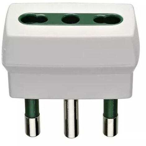 Adaptateur vimar fiche s17 + prise p17/11 blanc - 00300.b