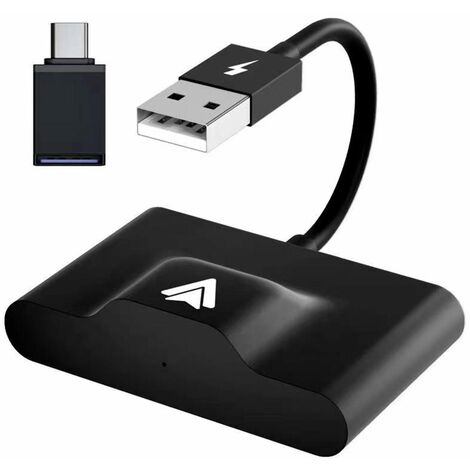 Adaptateur voiture sans fil Carplay pour Android Adaptateur voiture Bluetooth WiFi, Compatible avec Android 11 et supérieur