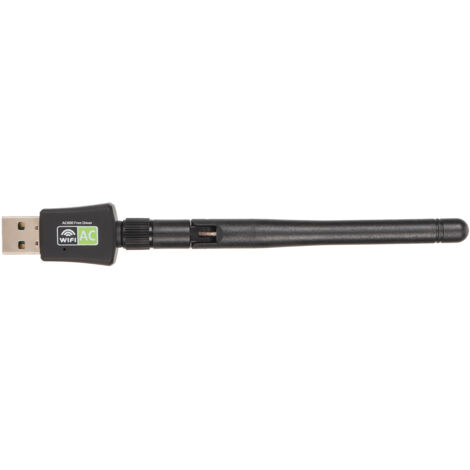 Adaptateur WiFi USB Double Bande 2.4G/5G 600Mbps Antenne, Mode AP Haute Sécurité pour Bureau et Voyage