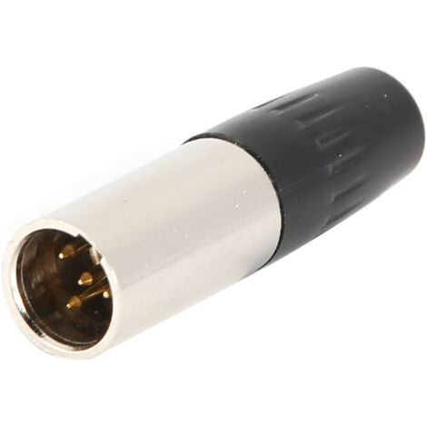 Adaptateur XLR 4 broches Mini Mâle vers Connecteur Audio Micro Câble 5 pièces