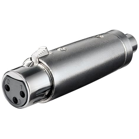 Adaptateur XLR, RCA Prise vers XLR Prise, Prise femelle XLR (3 broches)  Prise femelle Cinch.