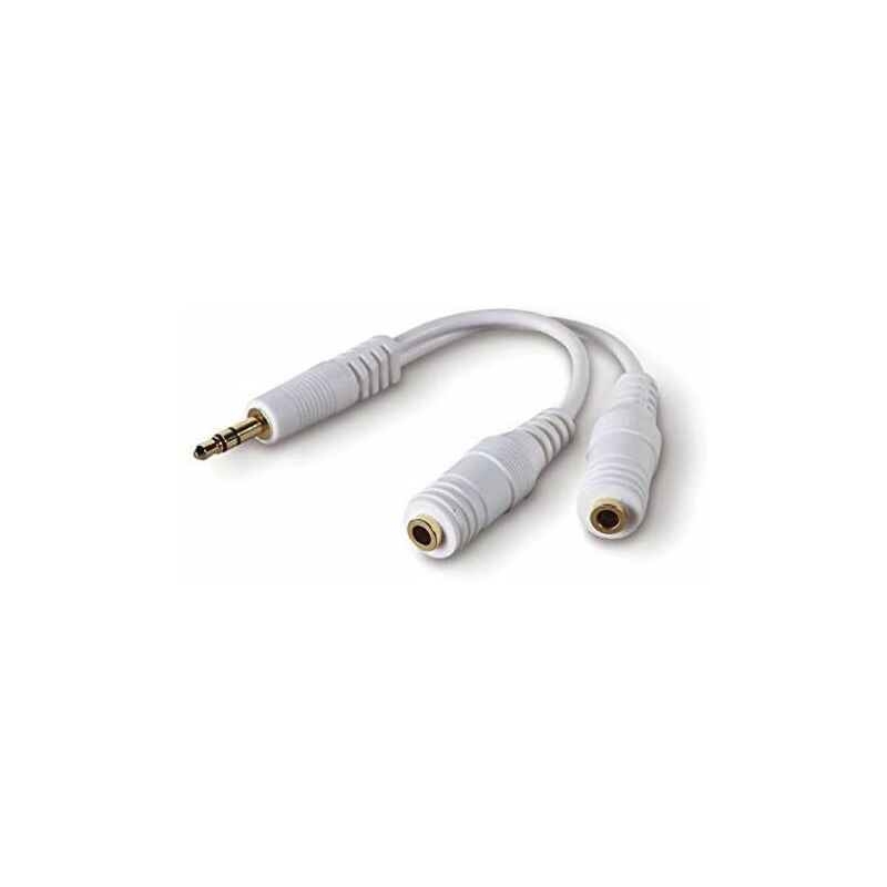 Belkin - Diviseur d'écouteurs (blanc, 3,5 mm)