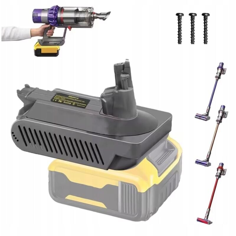 Adattatore/convertitore batteria Dewalt 18/20 V per Dyson V10