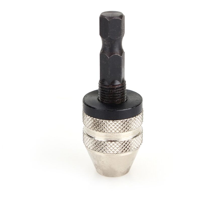 Adaptateur/convertisseur de mandrin à changement rapide sans clé pour forets de 0,3 à 3,6 mm (1/4") avec queue hexagonale