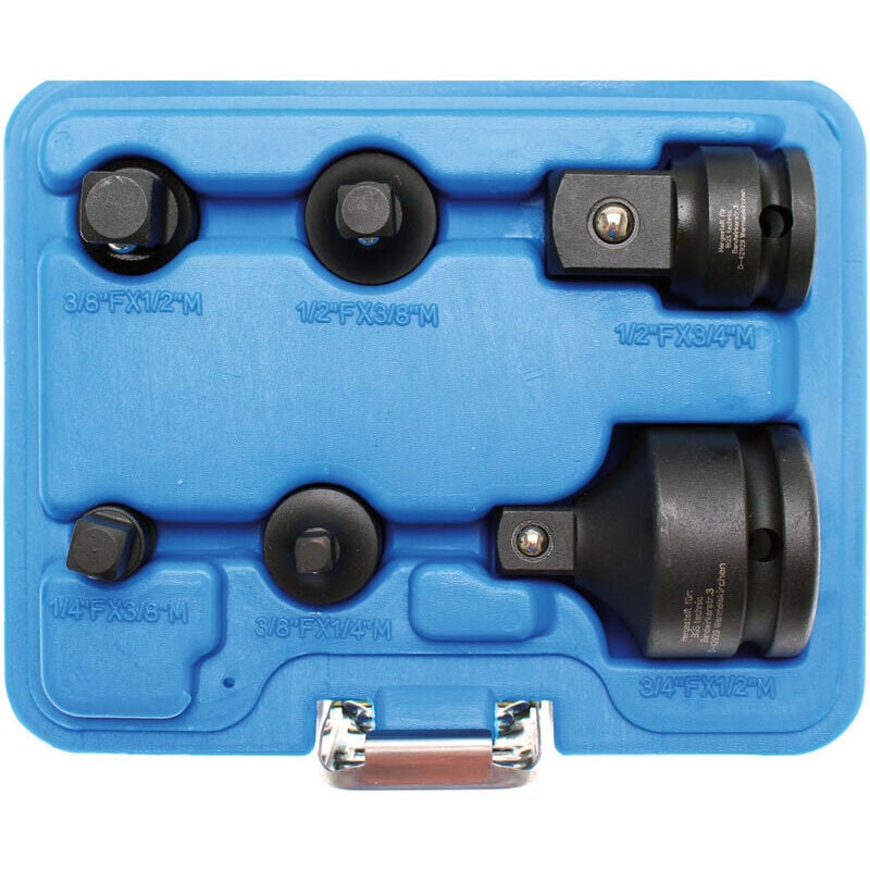 Augmentateurs, reducteurs, adaptateurs à choc carre de 1/4 à 3/4