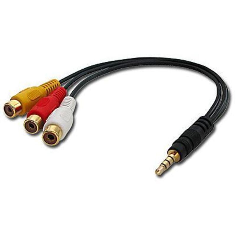 Lindy - AudiVideo Adapter 3.5-3xRCA Video+Audio-Stereo 4Segment3.5
