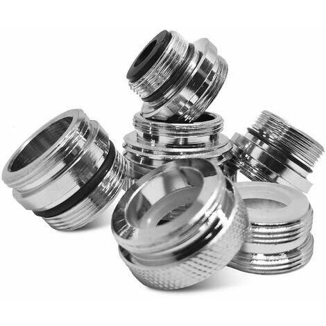 Adaptateurs De Robinet En Laiton Adaptateur De Robinet De Cuisine De Taille Multiple Connecteur De Tuyau De Jardin, 6Pcs