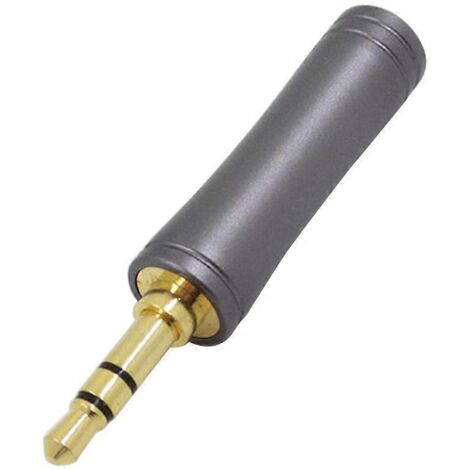 Adaptateurs jack portables plaqués or, équilibrés, de 5 cm de longueur, pour une utilisation durable à long terme - 3,5 mm mâle vers 4,4 mm femelle.