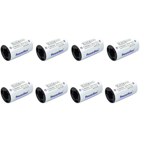 Adaptateurs Piles C Convertisseur AA Vers Entretoise Pour Cellules Lot De 8