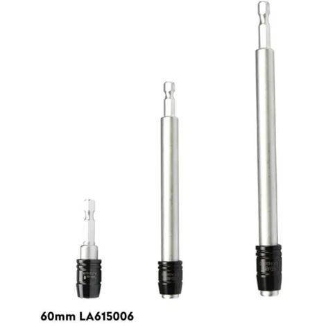 Adaptateurs porte-embouts magnétiques – Lot de 3 rallonges hexagonales (60/150/300 mm) pour tournevis, acier trempé