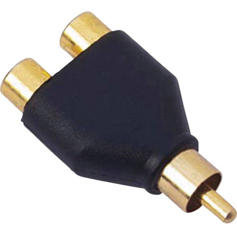 SINUSLIVE Y1M Adaptateur rca [1x Cinch-RCA m&acirc;le - 2x adaptateur Cinch / rca] Y81098 - 