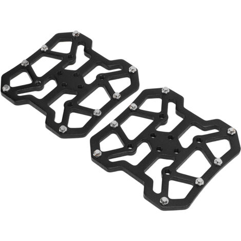 Adaptateurs SPD pour pédales VTT, plateforme aluminium noir - Paire