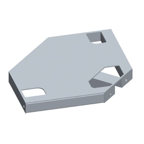 Adaptation plancher standard acier pour console d'angle réf. 010133 - DIMOS - 340 mm