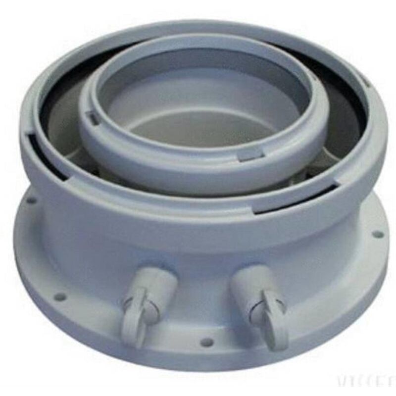 Adaptateur concentrique ø 80/125 - avec prise de mesure - FC-CA80 raccord verticale 80/125 Condens