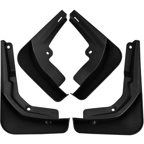 Adapté aux voitures BYD Han EV 2020, il s'agit d'un pneu spécial et d'un garde-boue pour garde-boue d'origine et modifiés, garde-boue en caoutchouc souple, noir.