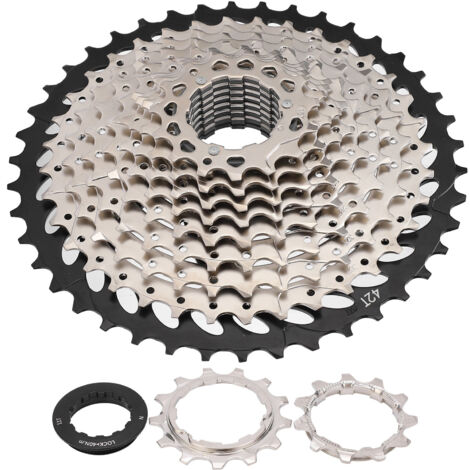 Adaptée aux VTT et aux vélos de route, cette roue libre à cassette est dotée d'un ensemble d'engrenages en acier ultraléger, résistant aux hautes températures et à la rouille, avec une conception creu