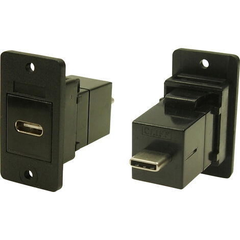 Adapter, Buchse, Einbau  USB-Buchse Typ C - USB-Stecker Typ B CP30611X Cliff Inhalt: 1 St.