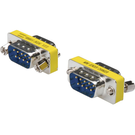 Adapter digitus gender changer d-sub9 m/m mit Sechskantschrauben