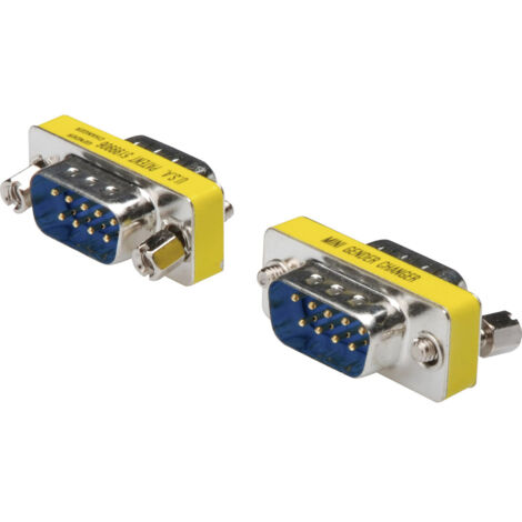 Adapter digitus gender changer d-sub9 m/m mit Sechskantschrauben