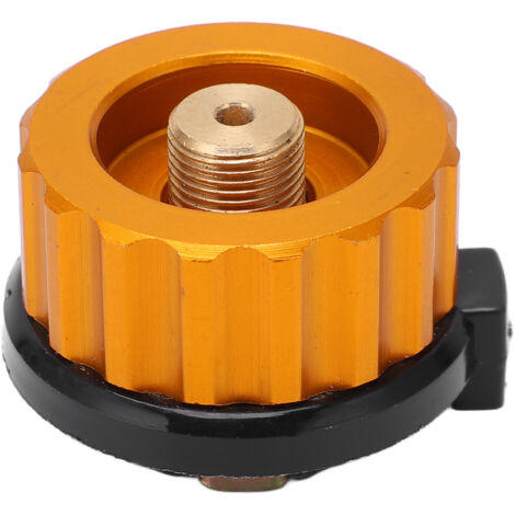 Adapter für Campingkocher mit automatischer Abschaltung für Butangasflaschen, ideal zum Wandern und für Outdoor-Aktivitäten.