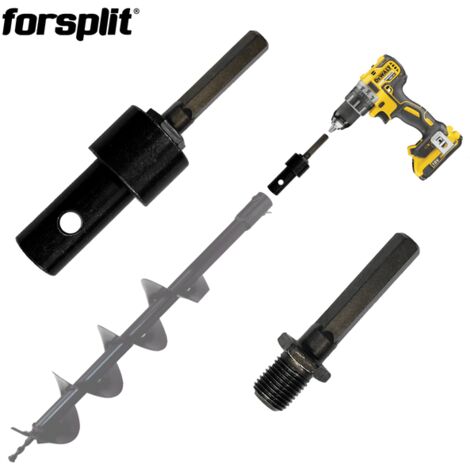Adapter für HEX 10 Elektroschrauber für 20 mm Erdbohrer