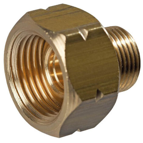Adapter für Propangasflaschen kurz links 3/8" auf 21,8 links