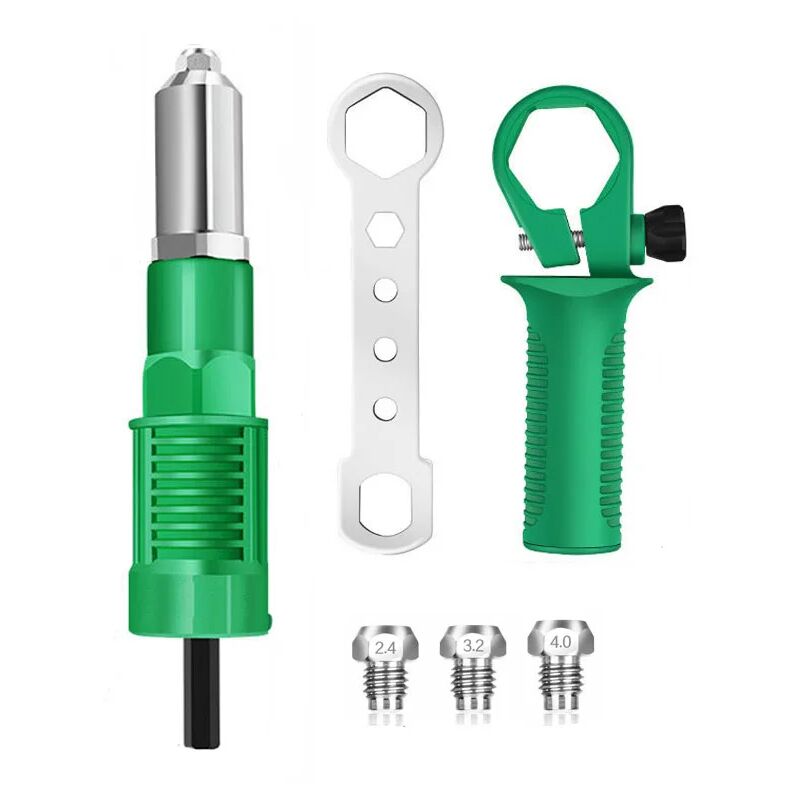Image of Adapter für elektrische Bohrmaschinen – 2,4–4,8 mm – Nietbohrkopf – Akku-Nietwerkzeug