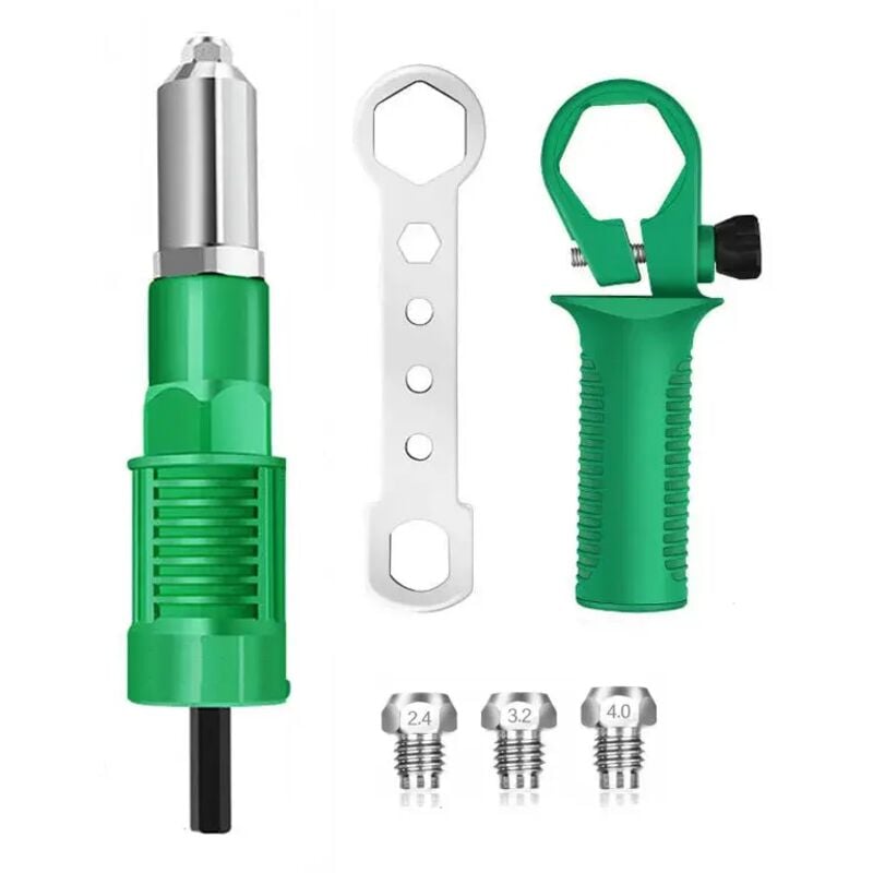 Image of Adapter für elektrische Bohrmaschinen – 2,4–4,8 mm – Nietbohrkopf – Akku-Nietwerkzeug