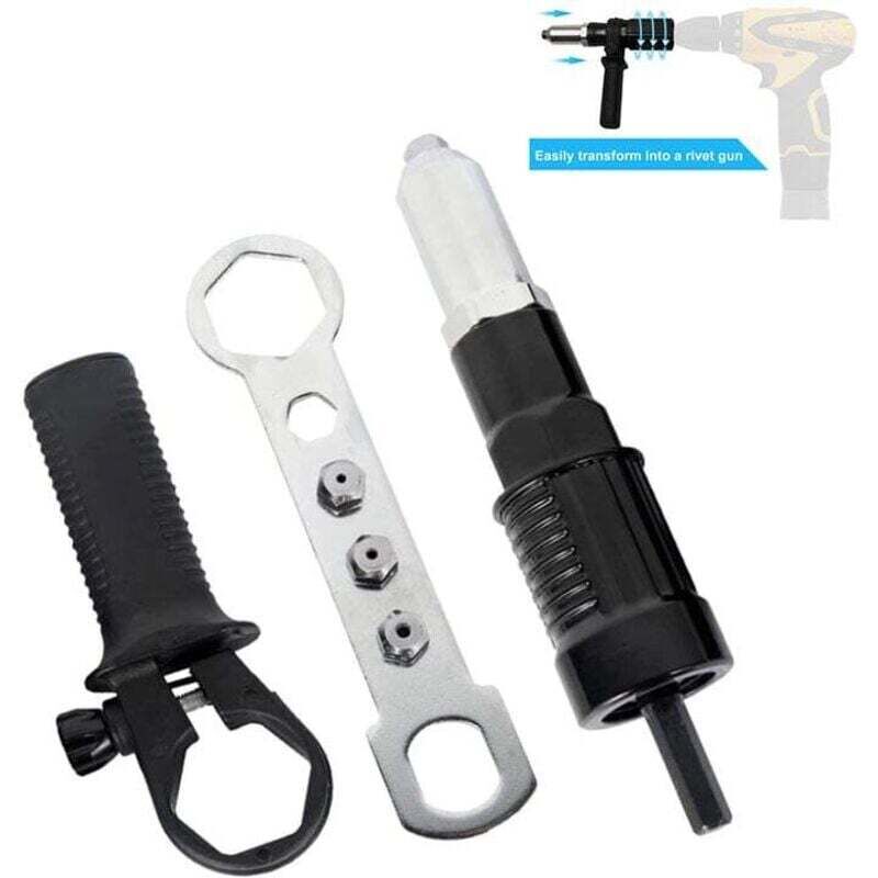 Image of Adapter für elektrische Nietpistole, Nietbohrer-Adapter, Einpressmutter-Werkzeug für Nietpistole