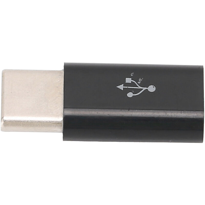 Mixhome Adapter Micro-usb Zu Usb-c, Kompatibel Mit Schnellem Laden, Langlebiges Abs, Schwarz, Plug & Play