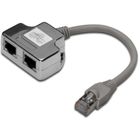 Adapter RJ45 auf 2 RJ45 10/100 CAT 5e geschirmt