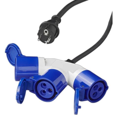 Adapterkabel 150cm 3x25mm von schukostecker auf 3xcee
