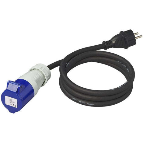 Adapterkabel 150cm 3x25mm von schukostecker auf cee