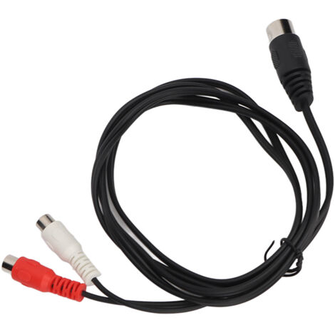 Adapterkabel: 5-poliger DIN-Stecker auf 2 Cinch-Buchsen für Vintage-Audiogeräte, 1,5 Meter