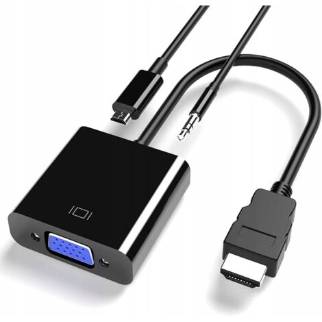ADAPTERKONVERTER VON HDMI ZU VGA + AUDIO + STROM