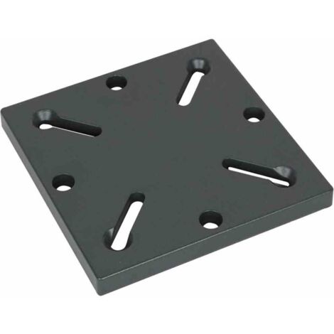 Adapterplatte Kunststoff/Stahl in anthrazit, Lochabstand 95-113 mm