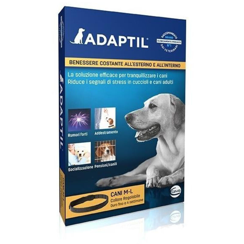 Ceva Dog Adaptil Calm Collare Taglia Media e Grande 70 cm - Ceva Dog Adaptil Calm Collare Taglia Media e Grande 70 cm - Confezione da 1 Collare