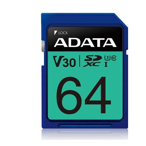 ADATA ASDX64GUI3V30S-R 64GB SDXC Classe 10 UHS-I