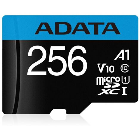ADATA CARD MICROSDHC       256GB UHS-I CL10 100/20 MB/s W/1 Adap.