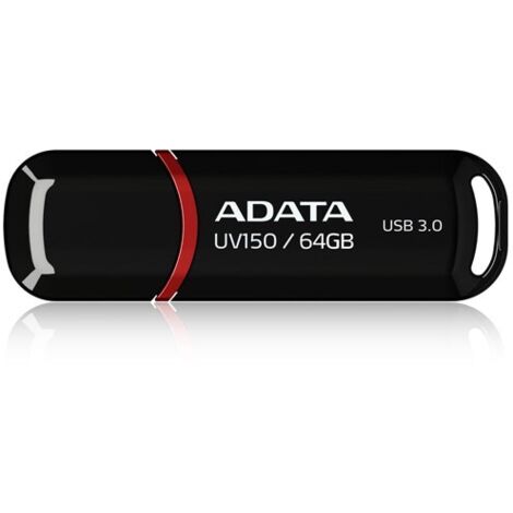 ADATA Clé USB DashDrive UV150 64 Go USB Type-A 3.2 Gen 1 (3.1 Gen 1) Noir