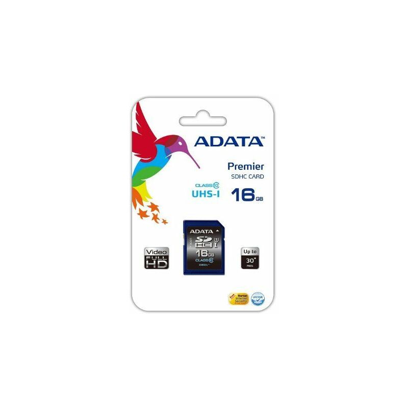 

ADATA Premier SDHC UHS-I U1 Class10 16GB 16GB SDHC Class 10 memoria flash