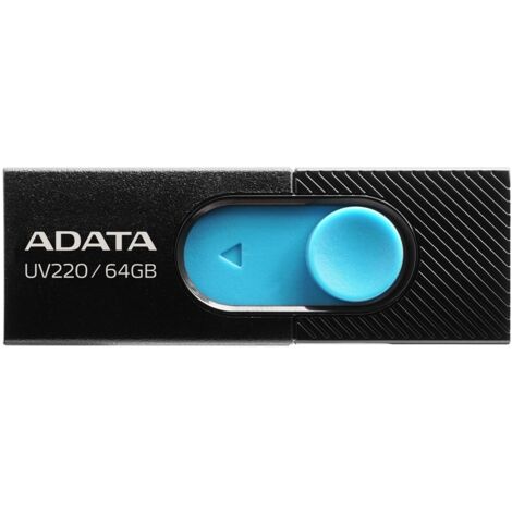 ADATA UV220 clé USB 64 Go USB Type-A 2.0 Noir, Bleu
