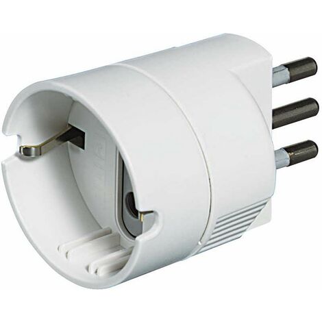 Adattatore 10a+t in schukobianco