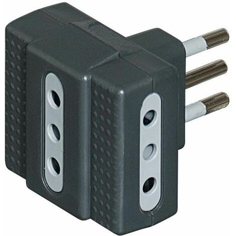 Adattatore 10a triplo grigio