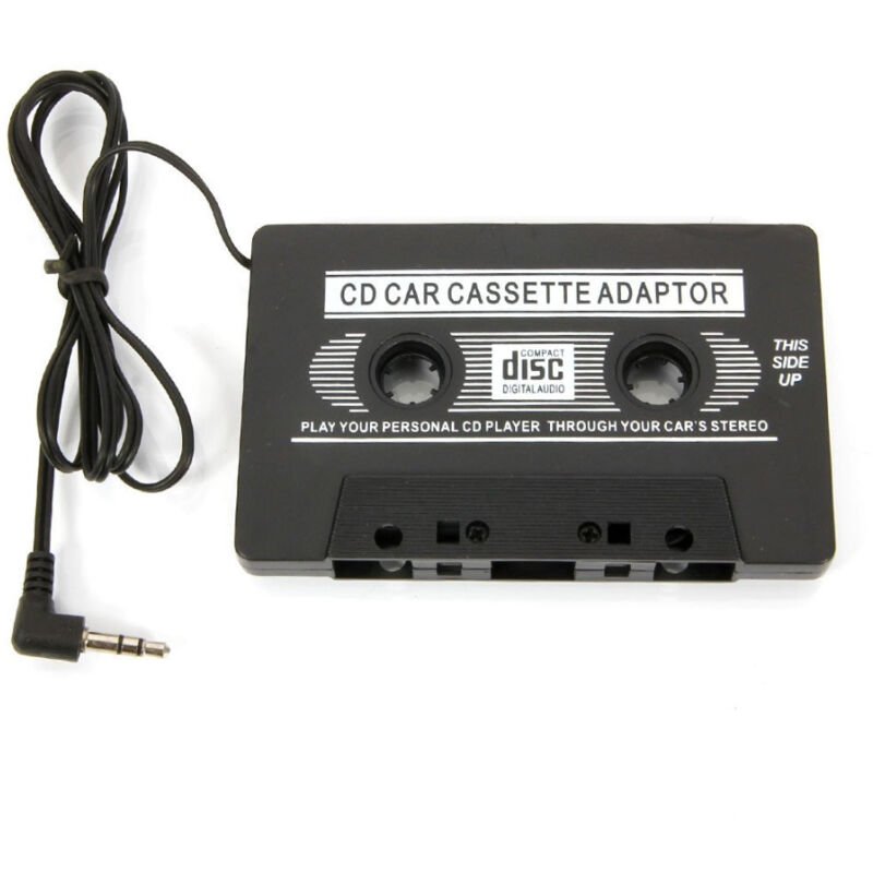 Image of Trade Shop Traesio - Adattatore a Cassetta Audio Jack 3,5 Mm Cavo Aux Per Radio Lettore Cd Ipod Mp3 -