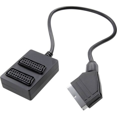 1x Spina Mini DIN - 1x Spina SCART 1.50 m Nero SpeaKa Professional Attacco DIN//Scart AV Cavo