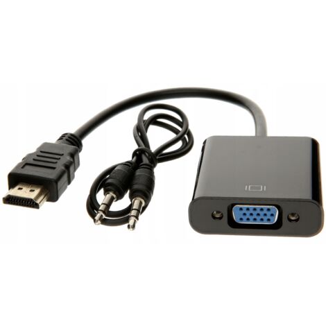 ADATTATORE ADATTATORE CONVERTITORE DA HDMI A VGA+AUDIO