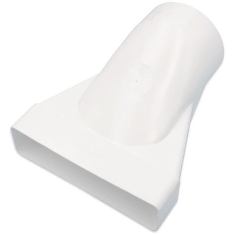 Adattatore Air-Flow rettangolare / circolare 55 x 220 mm  ø 125 mm 00000012630