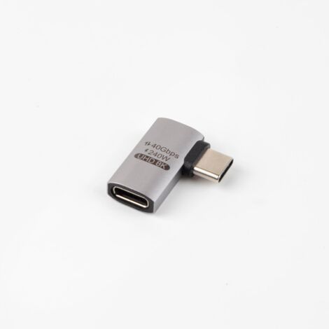 Adattatore angolare MicroConnect USB4 Gen 3x2 USB-C, 40 Gbps, 240 W, USB4-CCFA-240W